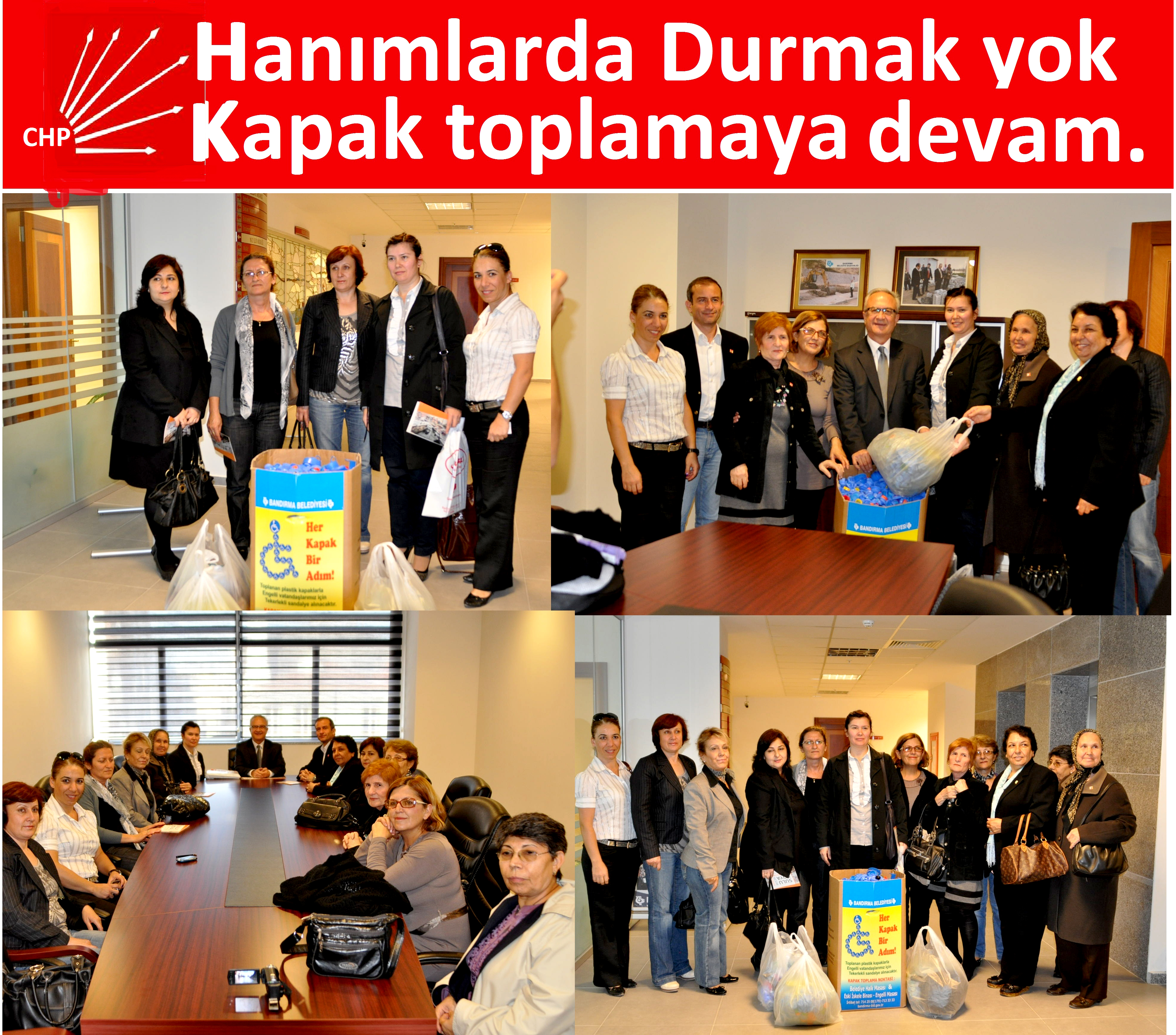 CHP li hanımlarda dur durak yok, ``Her kapak,Bir adım`` kampanyasına katkıda bulundular