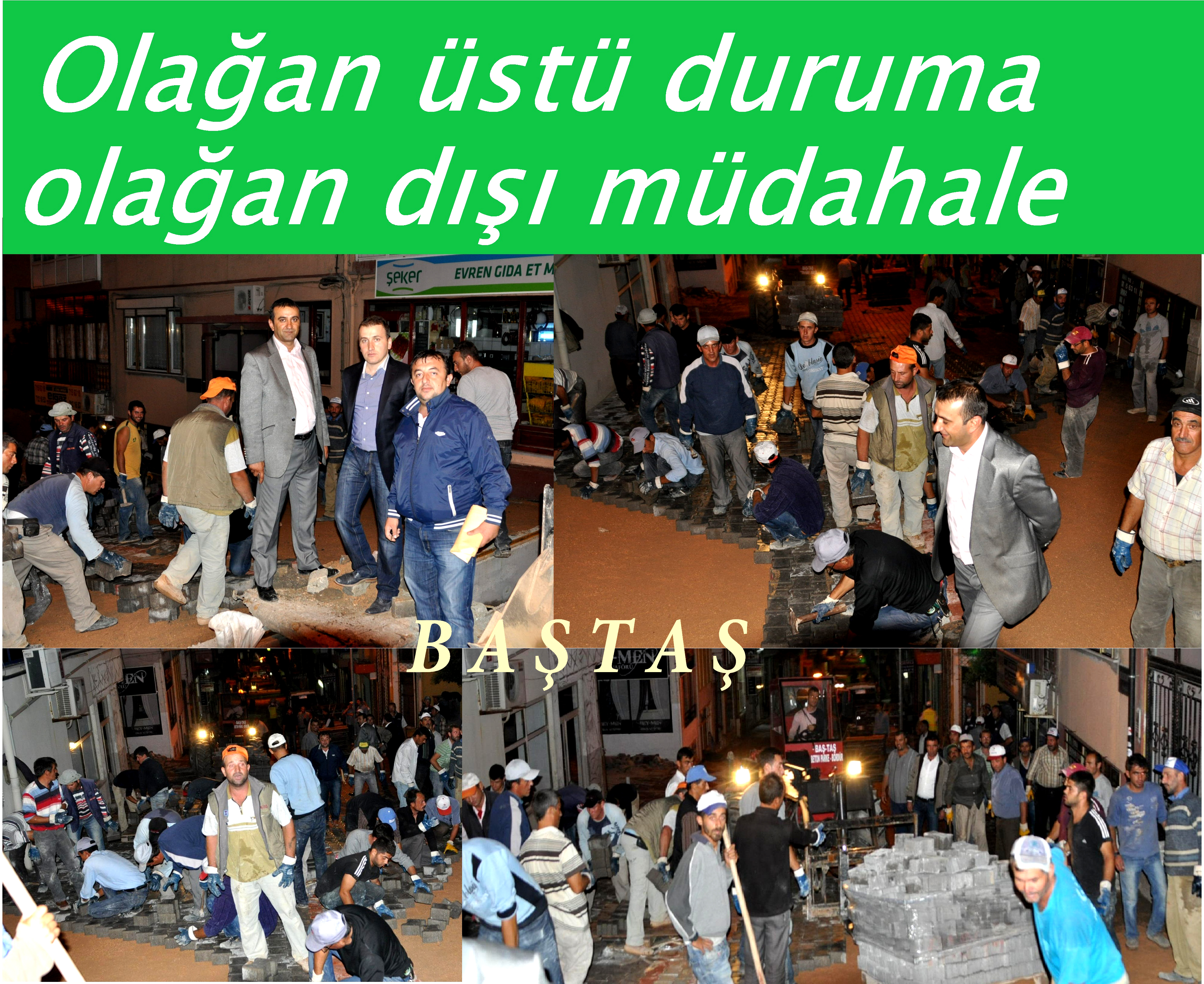 Baştaş Bandırma da afet izlerini silmek için seferberlik ilan etti