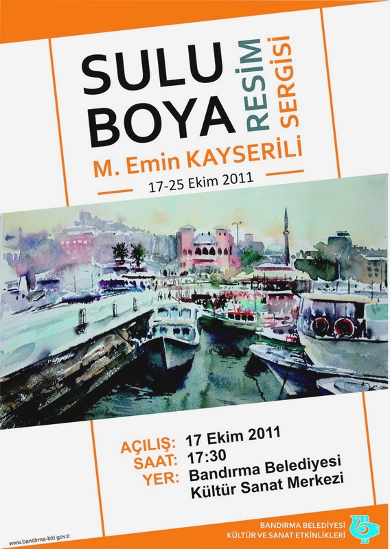 Sulu boya resim sergisi