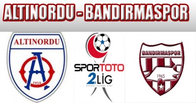 Deplasman kartalı Bandırmaspor Altınordu`yu da dize getirdi: 1-3