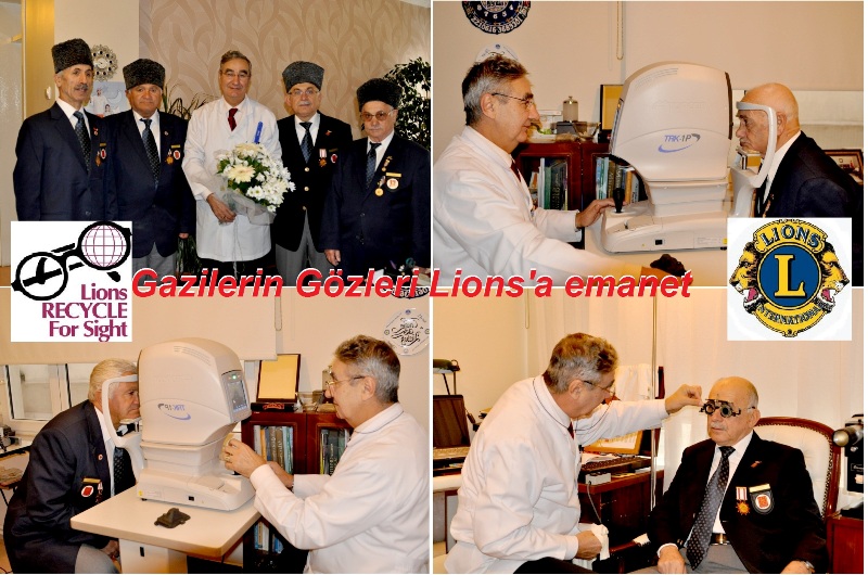 Lions kulüp Muharip Gazileri göz taramasından geçirdi