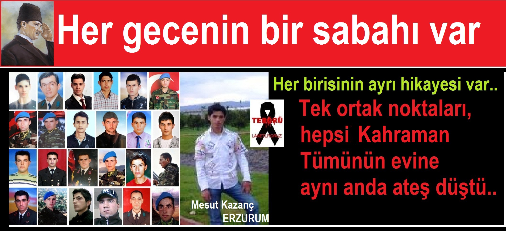 Şehidin Facebook notu yürek dağladı