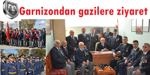 Garnizondan Gazilere ziyaret.