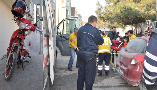 Yine motor kazası