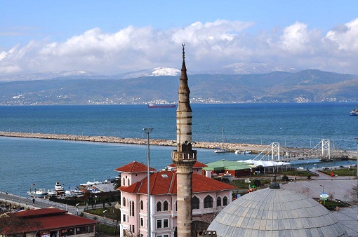 Kapıdağ`a kar düştü.